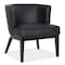 Officesource Bowery Collection Barrel Back Arm Chair with Black Wood Legs 5209VBK - alternate 4